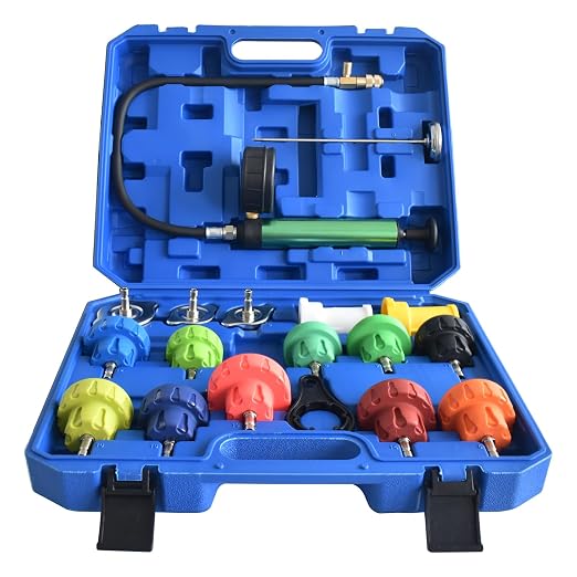 Universal Radiator Pressure Tester Kit Coolant Vacuum Refill System 18ps (A02)
