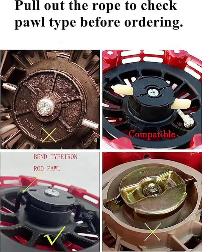KINDZA Genuine Recoil Starter 28400-Z4M-306ZB Rewind Starter for Honda GX120 GX160 GX200 Replacement Part for 28400-Z4M-306