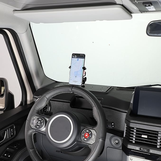 Car Central Control Multi-Function Phone Bracket Compatible with Ineos Grenadier 2020-2026 Dash Panel Cell Phone Holder Insert Accessories (Type C, Style B)