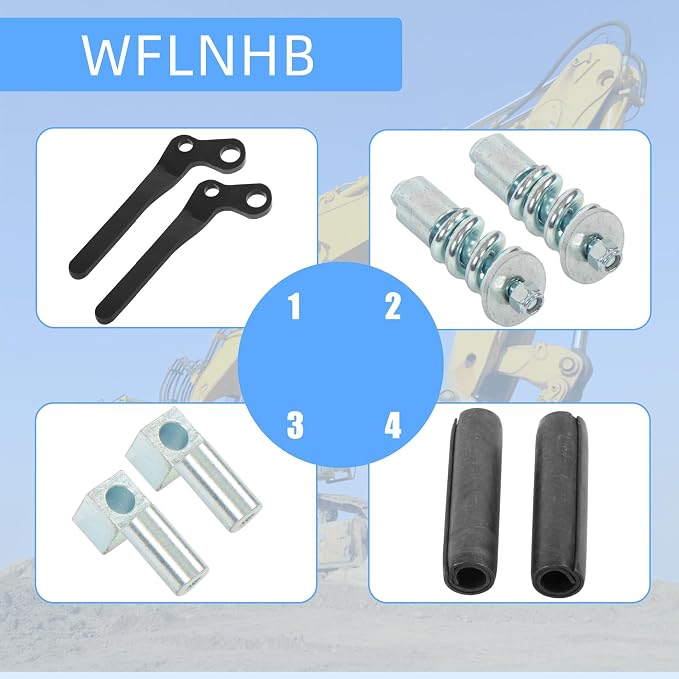 WFLNHB Bob-Tach Left and Right Lever Kit Replacement for Bobcat 751 753 | Replacement for 763 773 7753 863 873 S130 S220 S250 S300 A220 A300 S100 S130 S150 S160 T110 630 631 632 641, 6724775 6724776
