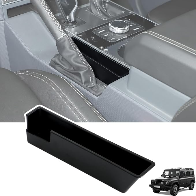Auto Gear Shifter Console Right Side Storage Box Compatible with Ineos Grenadier 2020-2025 ABS Car Handbrake Console Side Storage Box Interior Accessories