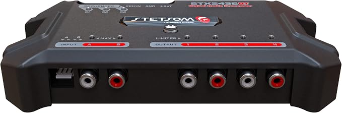 Stetsom STX 2436 Bluetooth DSP PRO - Digital Signal Processor, DSP PRO, Equalizer, Exclusive APP, Band Graphic, High Precision Crossover, Filters, Voltmeter, Limiter, Digital Audio Processor