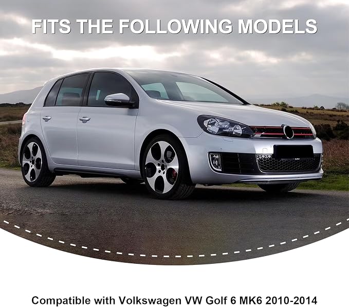 15PCS Real Carbon Fiber Trim Kit Compatible with Volkswagen VW Golf 6 MK6 2010-2014, Center Console Dashboard Panel Trim Gear Shift Panel Trim, Interior Decal Sticker Accessories