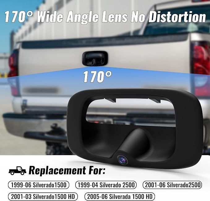 AHD 720P W/Tailgate Handle Backup Camera for Chevy Silverado GMC Sierra