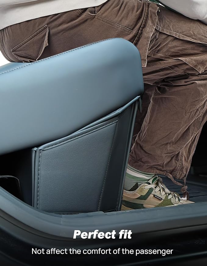 JOYTUTUS Rear Under Seat Storage Box Compatible with Cybertruck 2024, Foldable Second Row Underseat Organizer, Hidden Tray Cybertruck Interior Accessories