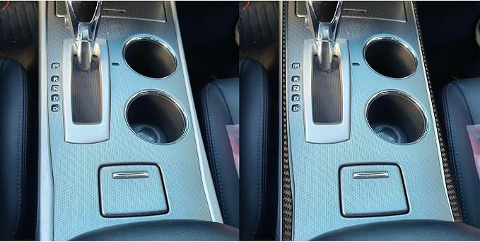 Soft Real Carbon Fiber Compatible with Nissan Altima 2013 2014 2015 2016 2017 2018 Interior Accessories Center Console Car Gear Shift Panel Decorative Strip Cover