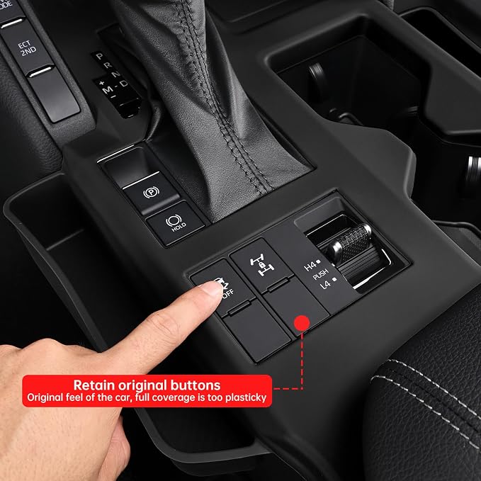 Console Silicone Storage Box for 2024-2025 2026 Toyota Land Cruiser 250 1958 Prado LC250 J250 Center Cup Wireless Charging Pad Seat Seam Storage Box Interior Tuning Accessories (Black) 1