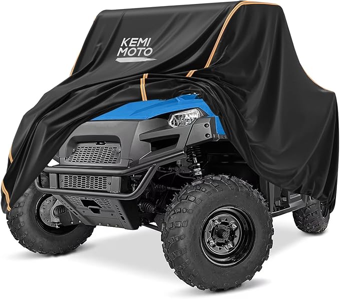 KEMIMOTO UTV Cover, All-Weather Protection UTV Cover Two Seater Compatible with Polaris Ranger 570 500 CFMOTO Zforce 800 2-3 Seaters 118" x 69" x 58"