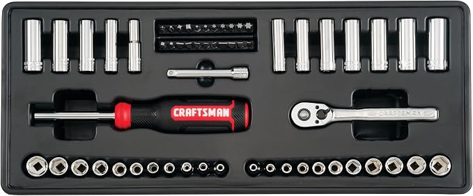 CRAFTSMAN Mechanic Tool Set, 104 Pieces, Includes 20.5” Drawers, 3-Compartments (CMMT45068)