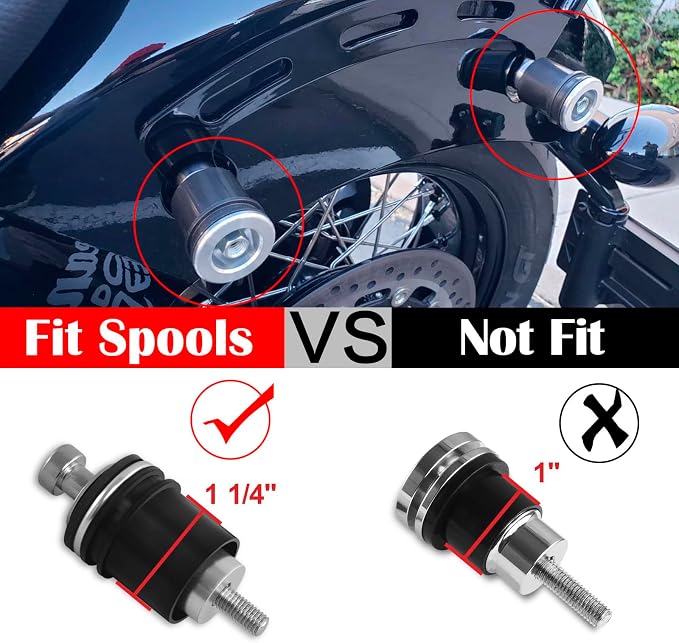 Spool Bushing Fits for Indian Super Chief Pursuit Elite Challenger Vintage Sissybar Trunk Rack 2014-2025 (Spool Insert)
