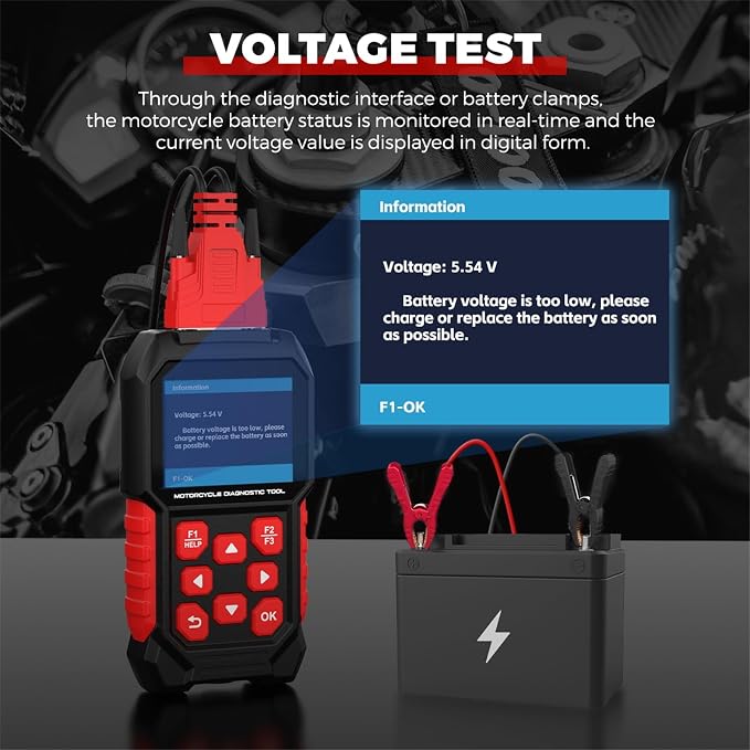 M4 Motorcycle Diagnostic Tool for BMW 10-Pin, ABS Bleeding & Throttle Reset, Idle Calibration, Service Reset, Traction Reset, Gear Reset, with OBD2, for R1250GS S1000RR K1600 G310GS