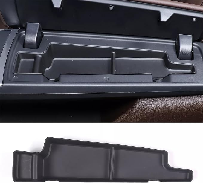 Compatible with BMW X1 U11 Auto Center Armrest Console Organizer Holder + Lower Console Organizer Tray Organizer Cover Trim Storage Box Container Box TPE for BMW X1 U11 2023-2025