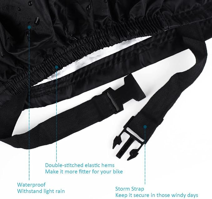 Indeed BUY Bike Cover for 1, 2 or 3 Bikes Waterproof Bicycle Cover Outdoor Bike Storage Covers XL XXL 420D Heavy Duty Rain Sun UV Wind Proof for Mountain Road Electric Bike etc