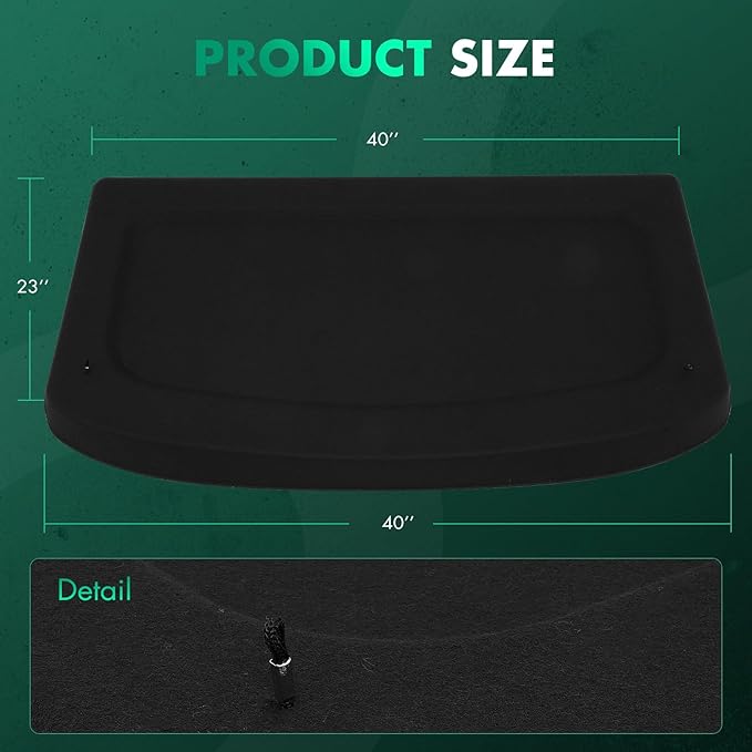 Cargo Cover for 2013-2017 Fit for Volkswagen for Tiguan 1.4L 2010-2017 Fit for Volkswagen for Tiguan 2.0L Retractable Rear Trunk Cargo Shade Luggage Security Cover Shielding Waterproof