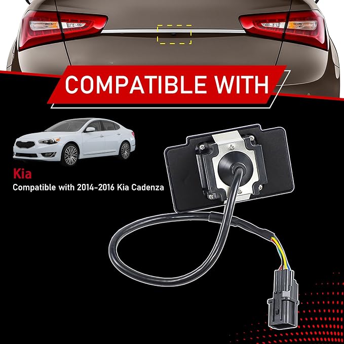 95760E8000 Rear View Backup Camera Parking Assist Camera | Compatible With 2014 2015 2016 Kia Cadenza, High Definition, Image Waterproof Housing, Replace 95760 E8000, 95760 3R500