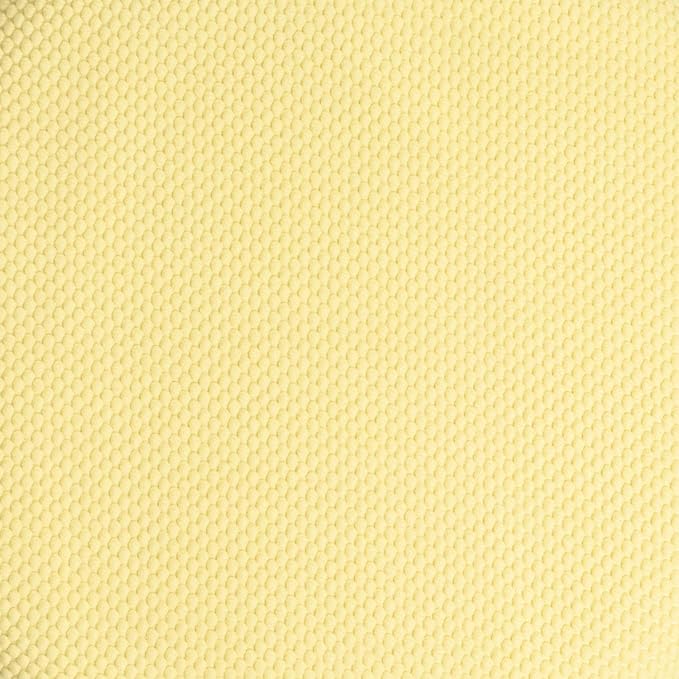 Sweet Home Collection Chair Cushion Memory Foam Pads Honeycomb Pattern Slip Non Skid Rubber Back Rounded Square 16" x 16" Seat Cover, 4 Pack, Yellow
