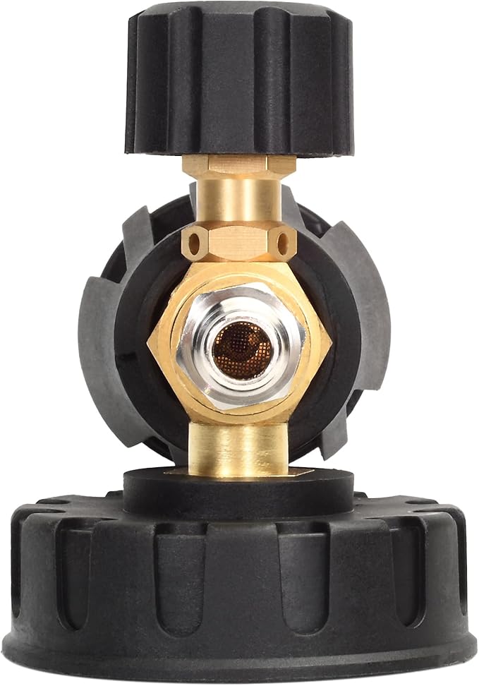 Premium Foam Cannon 1L - High-Pressure Car Wash Sprayer with 1/4in Quick Connector - Includes 5 Multi-Surface Nozzles (Clear, 1 Liter)