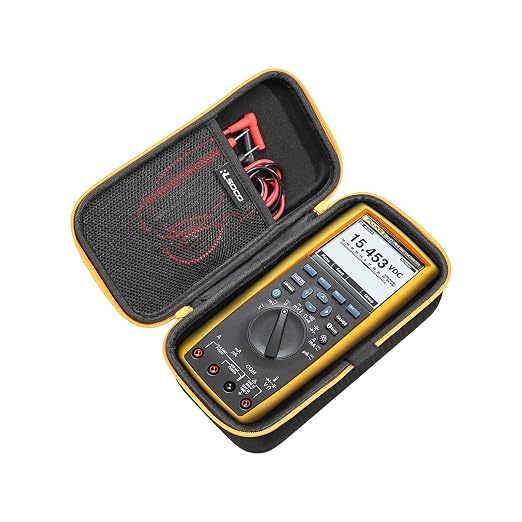 RLSOCO Carrying Case for Fluke 289/287 True-RMS Logging Multimeter & Works with UNI-T UT181A True RMS Data Logging Multimeter (Case Only)