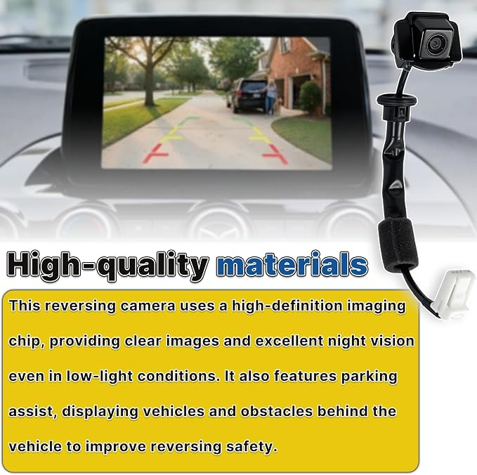 K015-67-RC0A Rear View Back Up Camera Compatible with Mazda CX-5 2013-2016 | Backup Camera with Park Assist Reverse Replace# K015-67-RC0 K01567RC0 KD33-67-RC0 KD3367RC0A KD3367RC0B KD3367RC0C