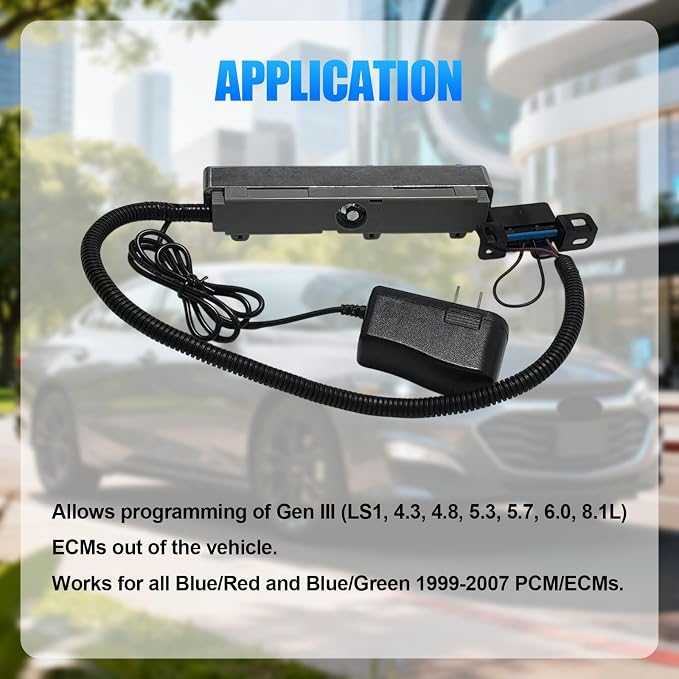 LS Gen 3 ECM PCM Bench Diagnostic Reader,w/12 Volt Power Test Harness with OBD2 Adapter Compatible with GM Chevy from 1999 to 2007,OBD2 Port Adapter Works with Mainstream Diagnostic Software
