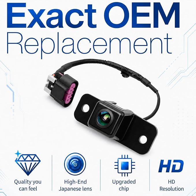 No. 15862575 Rear View Backup Reverse Parking Camera/Rear View Camera | Compatible with Chevy Avalanche Compatible with Cadillac Escalade EXT Fits 2007 2008 [10 Pins] Camera - Rear 15173618