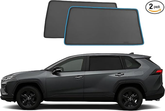 Side & Rear Windows Sun Shade for Toyota RAV4 2019-2025 | Custom Fit, Magnetic Mesh Cover | Baby UV/Heat Protection, Privacy Shield Sunshade (2-Pack Rear Side Window Shades)