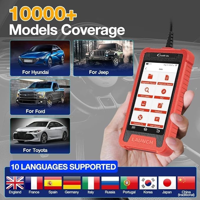 Launch Creader 200 OBD2 Scanner 2025 Engine/ABS/SRS/Transmission Car Diagnostic Scan Tool, 4 System Code Reader, Auto Vin, Full OBD2 Function, Lifetime Free Update
