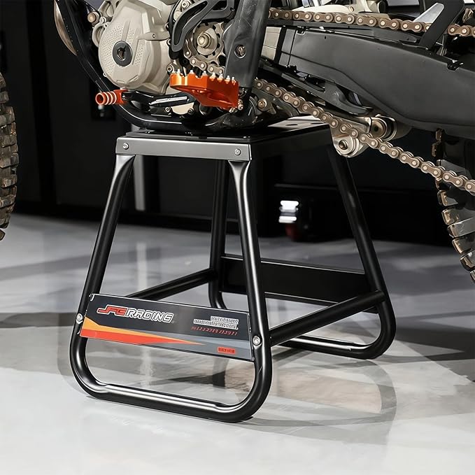 Dirt Bike Stand Detachable Stand Universal Anti-skid Maintenance Steel MX Heavy Duty for Most Motorcycle Dirt Bike Ebikes like Surron CR250 EXC 250 CRF230 YZ250F KX100 KLX110 and More-Black