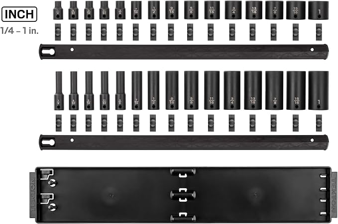TEKTON 3/8 Inch Drive Impact Socket Set, 30-Piece | SID91214