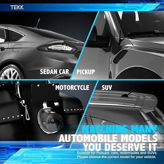 Tekk Short Antenna Compatible with Scion tC 2013 / Designed for Optimized FM/AM Reception / 4.8 Inches
