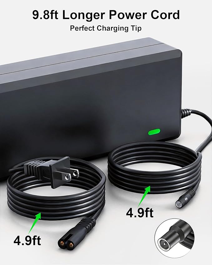 WUKUR 56W 14V Power Adapter for NOCO GB70 GB150 GB250 GB250+ GB500+ Lithium Jump Starters XGC4 XGC AC Power Supply Charger with 8.8FT Power Cord