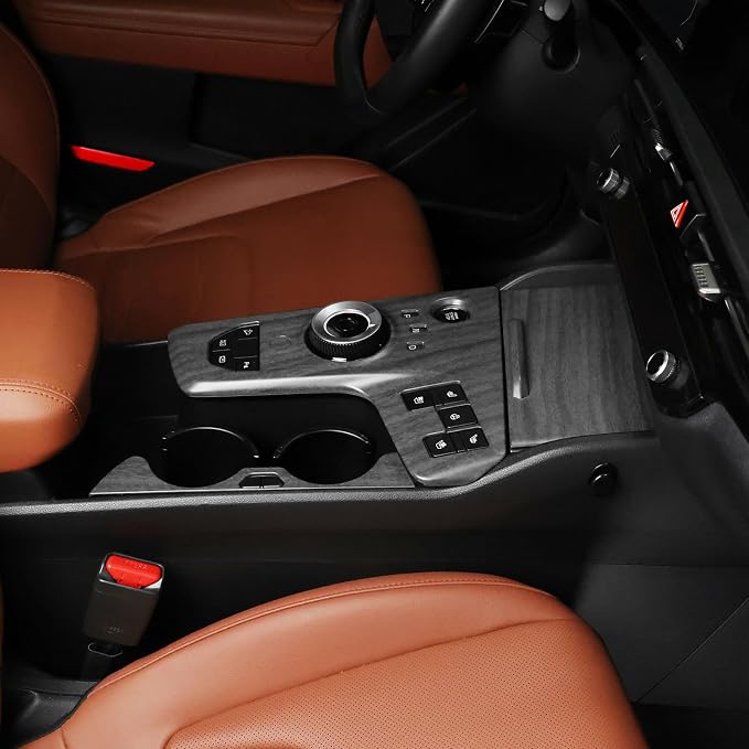 YOUTOOCAR Automatic Gear Shift Panel Covers Interior Trim Compatible with Kia Sportage 2026 Accessories (Wood Grain, Without Fingerprint)