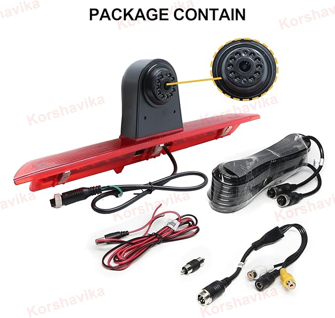 High Mount Third Brake Light Backup Camera for Ford Transit 150 250 350 350HD 2014-2018