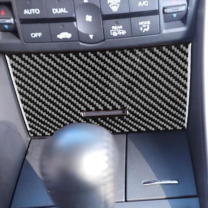 Black Soft Carbon Fiber car Interior Central Control Storage Box B Model 1/Piece Decorative Sticker Suitable for Acura TSX 09-14 Carbon Fiber car Interior