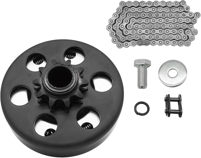 Go Kart Clutch 3/4" Bore 10 Tooth with #40/41/420 Chain, Centrifugal Clutch for Predator 212, MiniBike, Go Kart, Lawnmower and Honda GC GX 2-6.5HP Engine and Small Engines performance Parts.