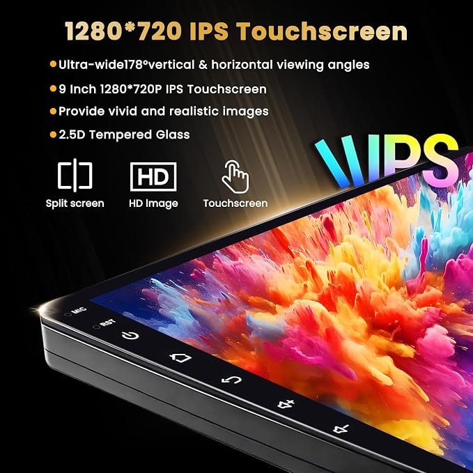 8 Core 4+64GB Android 15 Car Stereo for Subaru Forester Impreza WRX 2008-2012, 9 Inch IPS Touchscreen Wireless Carplay Car Radio 32EQ DSP FM RDS GPS Navigation 5G WiFi 59UI SWC Backup Camrea