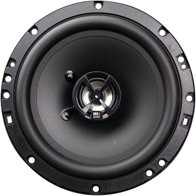 MB Quart Discus High-Performance 6.5" 3-Way Car Audio Component Coaxial Speakers, 120W Peak Power, 60W RMS, 4 Ohm, and 88db Sensitivity