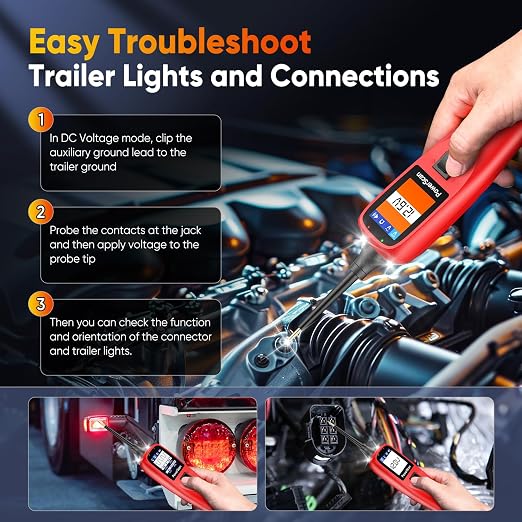 Autel PowerScan PS100 Power Circuit Probe Kit 2026, 12V 24V Automotive Electrical Wire Tracer Circuit Relay Tester, Breaker Short Finder Digital Multimeter, Ground Check Activate Component, 40ft Cable