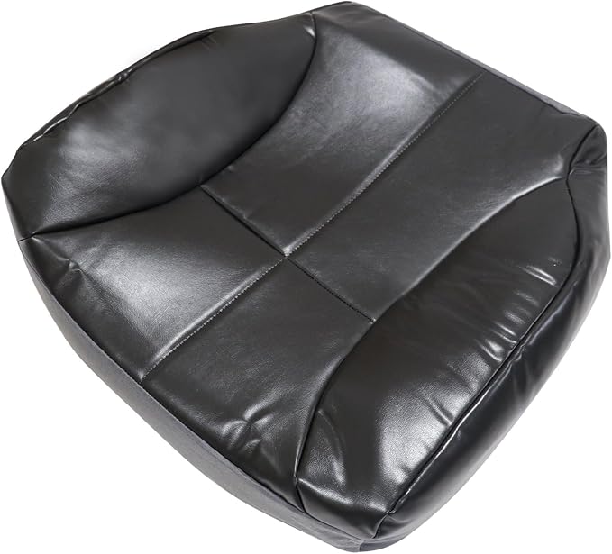 NLQR Driver Bottom Replacement Microfiber Leather Seat Cover & Driver Seat Foam Cushion Compatible with Dodge Ram 1500 2500 3500 1998 1999 2000 2001 2002#AZ Dark Gray