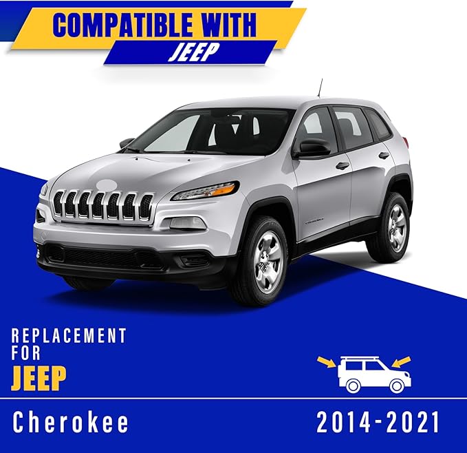 3 wipers Replacement for 2014-2021 Jeep Cherokee, Windshield Wiper Blades Original Equipment Replacement - 26"/18"/14" (Set of 3) U/J HOOK