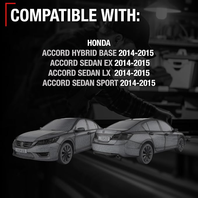 Backup Camera - Compatible with 2014-2015 Honda Accord Hybrid Base, 2014-2015 Honda Accord Sedan EX, 2014-2015 Honda Accord Sedan LX, 2014-2015 Honda Accord Sedan Sport - OEM 39530T2AA71, HO1960101