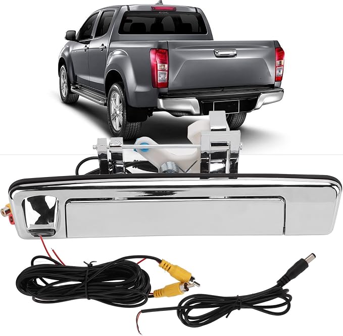 Aramox Backup Camera, Car Rear View Camera Trunk Handle Backup Reverse Camera IP67 Shockproof Replacement for Isuzu D? 2015?2018