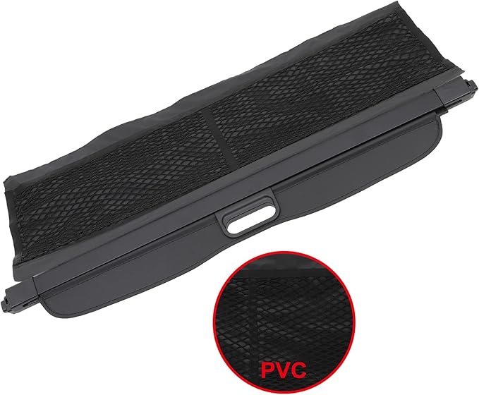 SCITOO Cargo Cover Shade for 2016 2017 2018 Fit for Smart Fortwo Accessories Retractable Rear Trunk Anti-Peeping Security Shade with Extra Storage Net Easy to Install