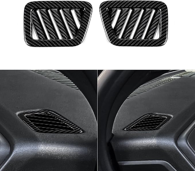 Car ABS Carbon Fiber Sticker Side Air Vent Outlet Cover Interior Trim Decal for Chevrolet Colorado/GMC Canyon 2023 2024 2025 2026 Accessories