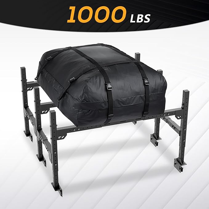 YZONA Adjustable Ladder Bed Racks Compatible with Silverado/Sierra/Ram/Ford F-Series/Tacoma/Tundra/Titan/Frontier/Colorado/Canyon/JT/Ranger/Maverick, Universal Truck Cargo Rack
