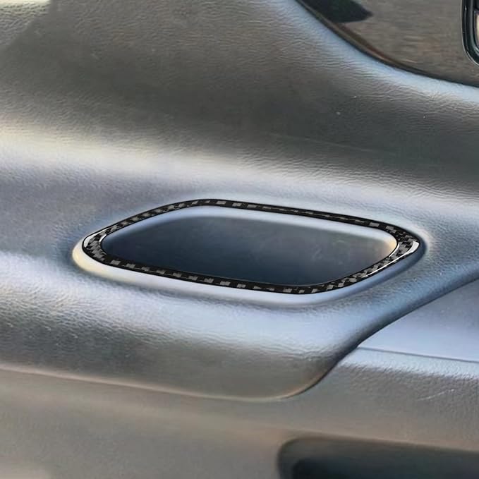 Soft Real Carbon Fiber Compatible with Nissan Altima 2013 2014 2015 2016 2017 2018 Interior Accessories Rear Car Door Armrest Slot Frame Cover Lid Trim Sticker