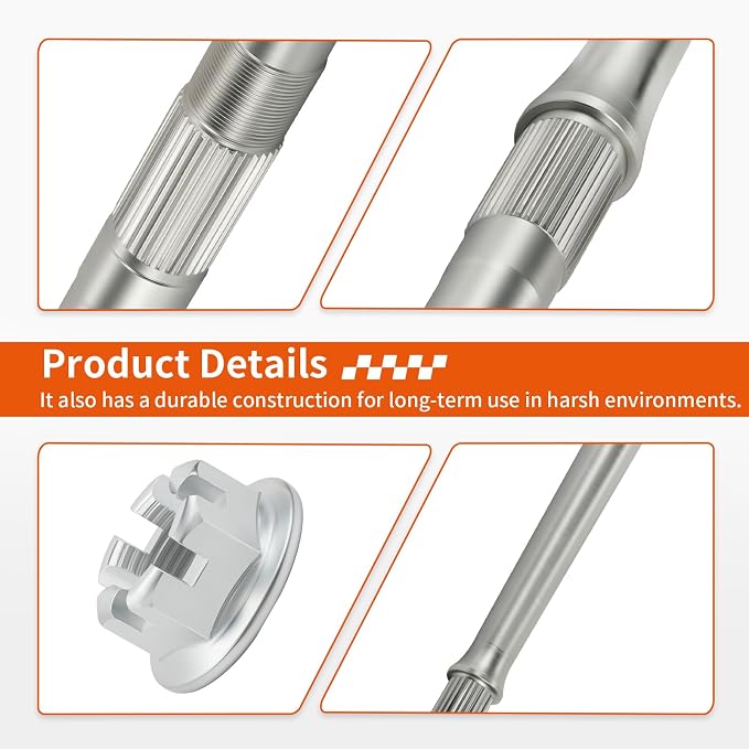 Rear Axle Shaft With Nuts For Yamaha Tri-Z YTZ250 1985-1986 Banshee 350 YFZ350 1987 1989-2006 38W-25381-10-00 38W-25381-02-00