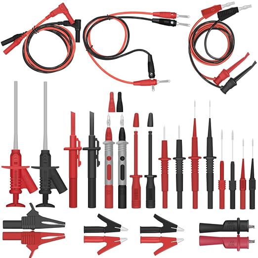 Whole Set Multimeter Test Lead Kits Set Essential Automotive Electronic Connectors Cables Hand Tool Battery Tester & Auto Diagnostic Tools