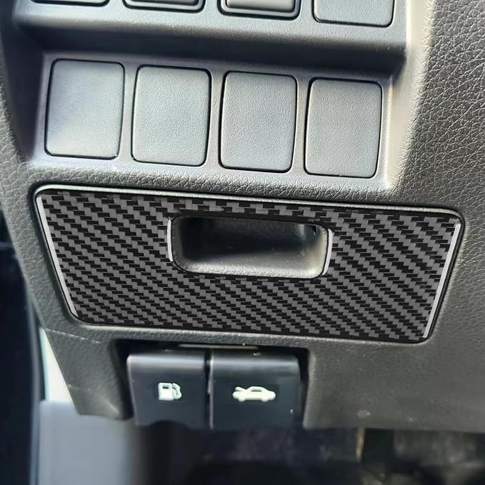 Soft Real Carbon Fiber Compatible with Nissan Altima 2013 2014 2015 2016 2017 2018 Interior Accessories Driver's Glove Box Storage Box Interior Decorative Stickers