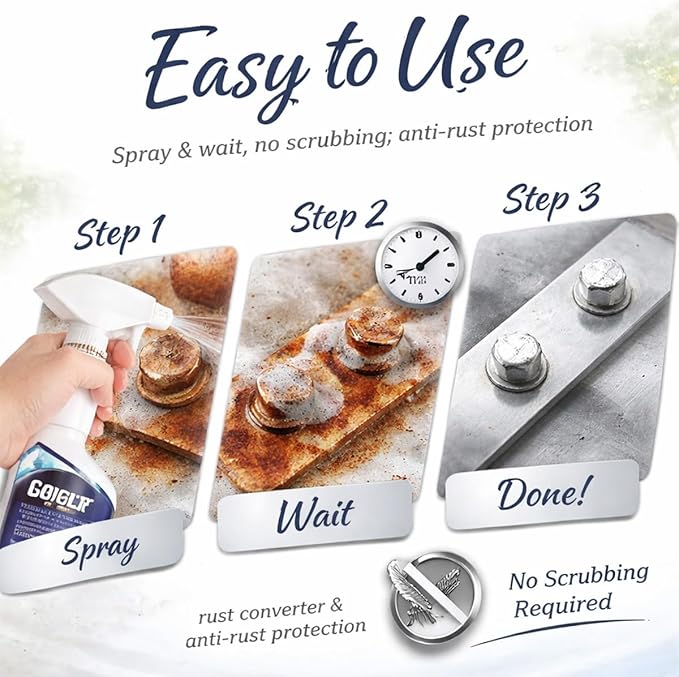 2027 Upgrade Steel Rust Remover, Rust Remover Spray For Metal (*2)